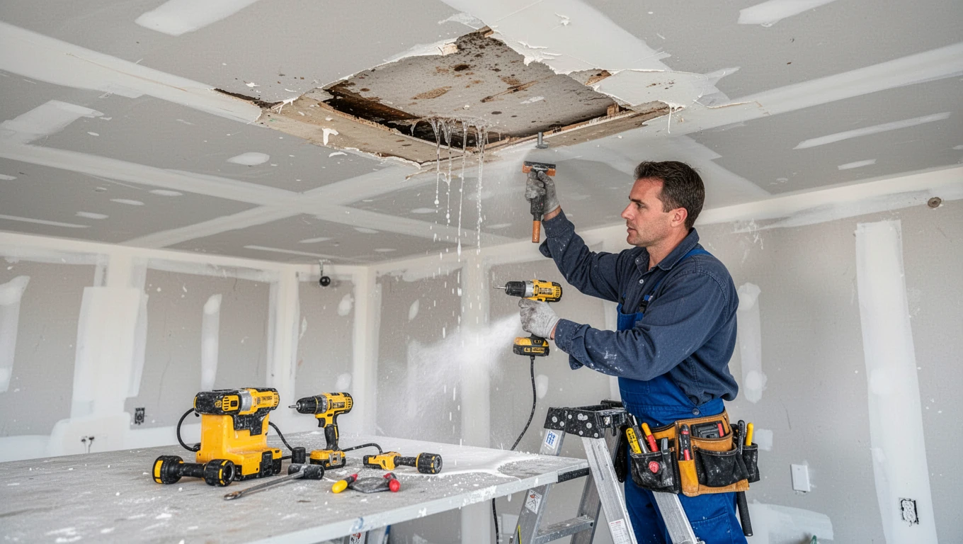 Ceiling Water Damage Repair