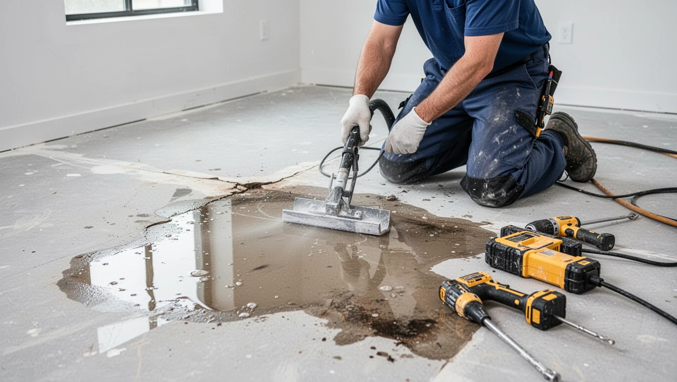 Floor Water Damage Repair