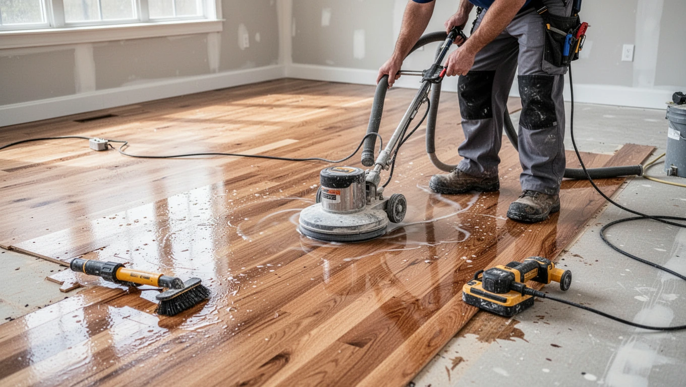 Hardwood Floor Drying